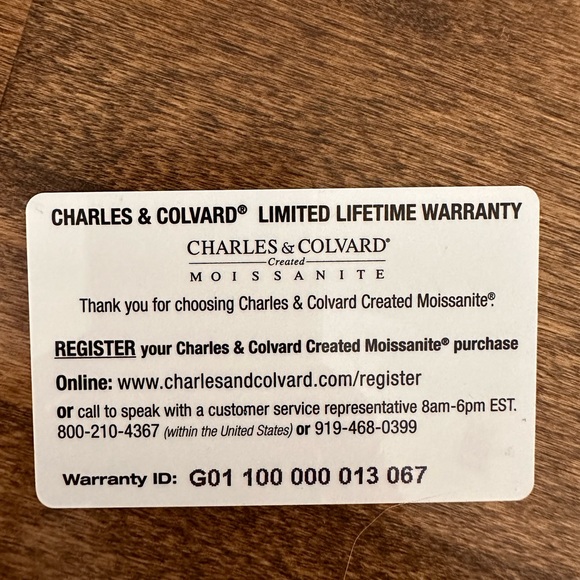 ENGAGEMENT RING DEF FOREVER ONE Charles & Colvard Moissanite 2.0 ct. Ring - Picture 6 of 11